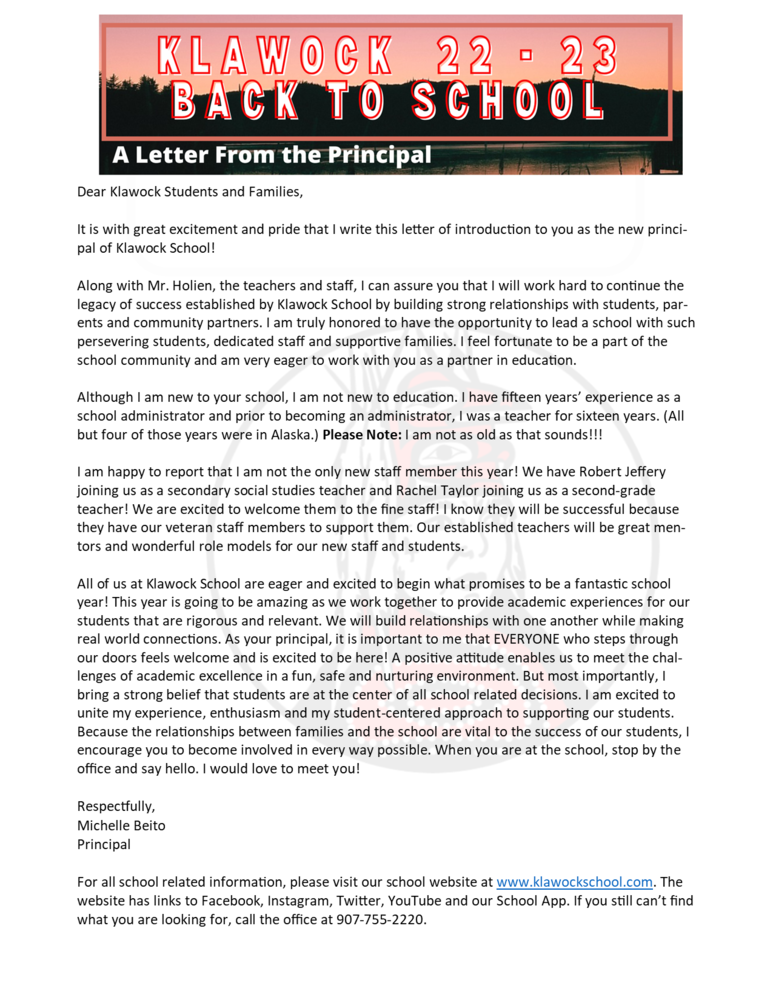 News Klawock City School District